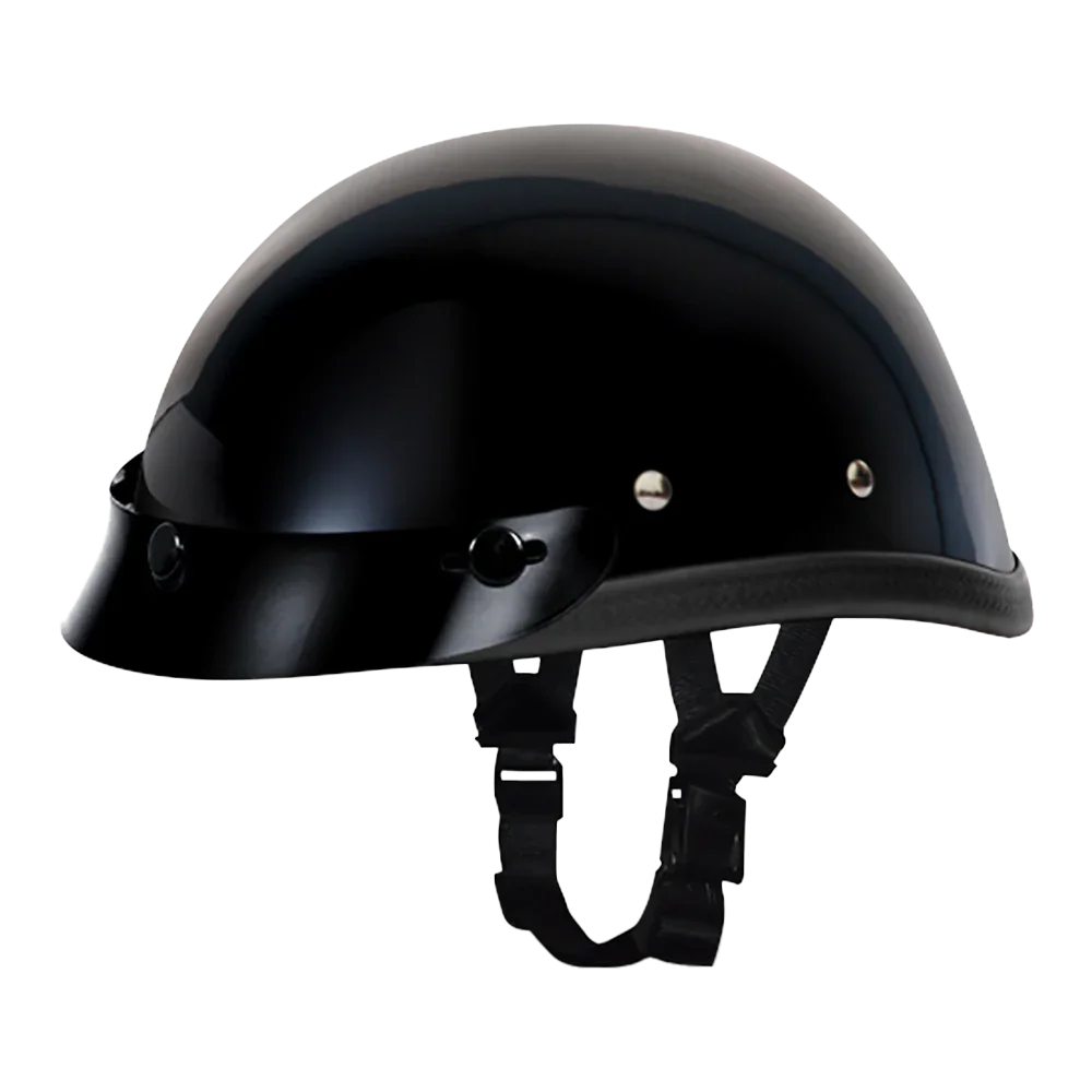 Novelty Eagle W/ Snaps- Hi-Gloss Black | Daytona Helmets – The 