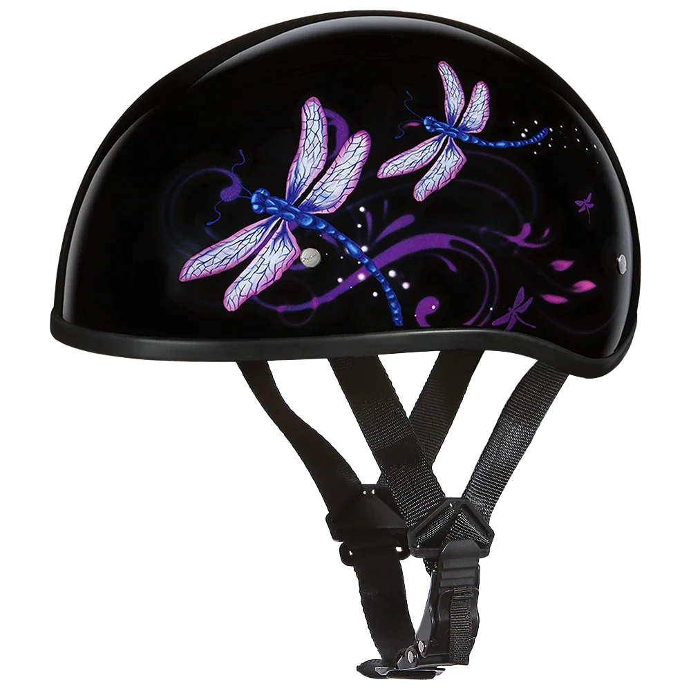 butterfly dot skull cap motorcycle half helmet Daytona Dragonfly Skull Cap Half Helmet