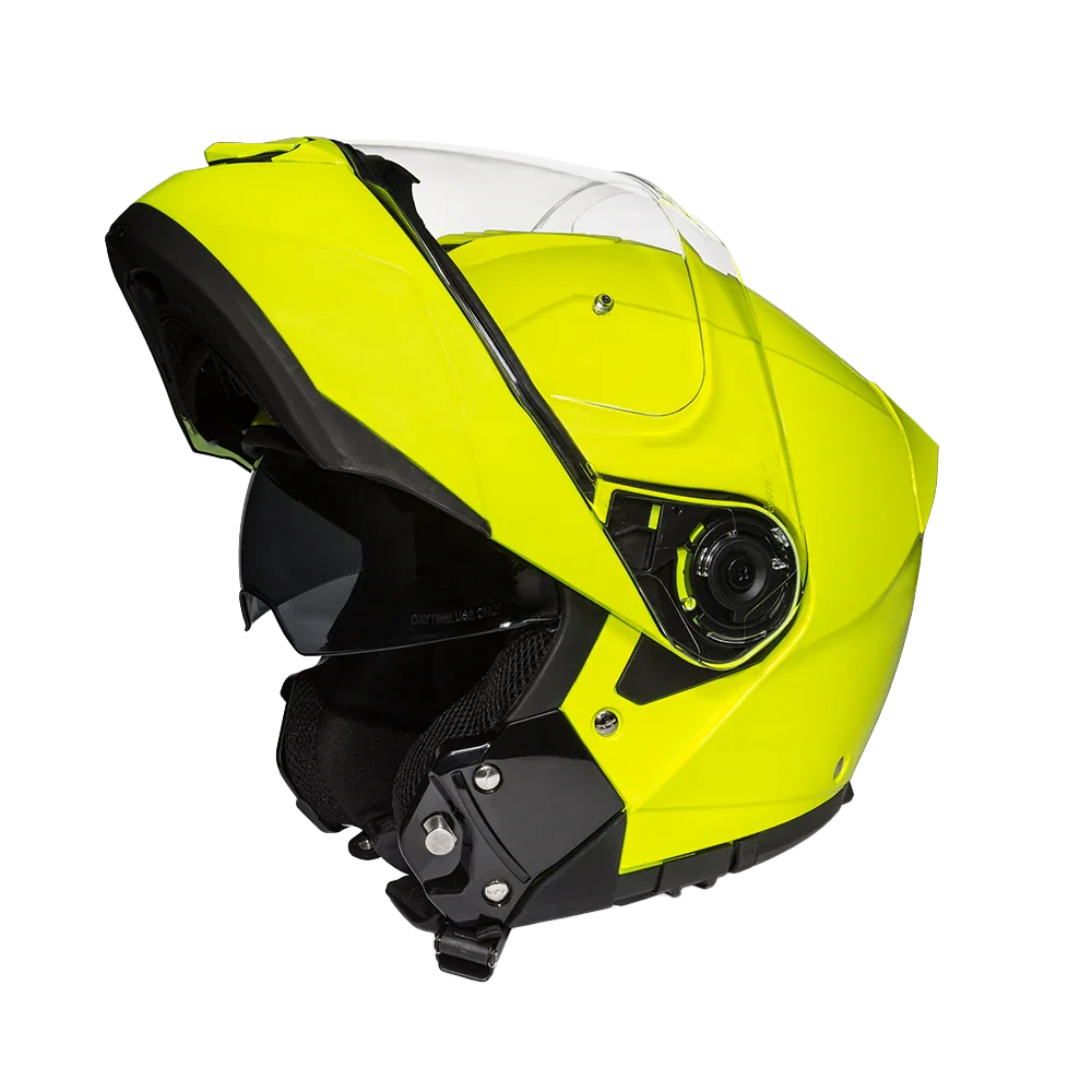 daytona modular helmet flip up motorcycle glide - DOT Approved, Bluetooth Ready, Dual Visor, Men/Women/Youth - W/ Liberty A Quick Release Lock Retention System Dual Visor Modular Helmet Daytona