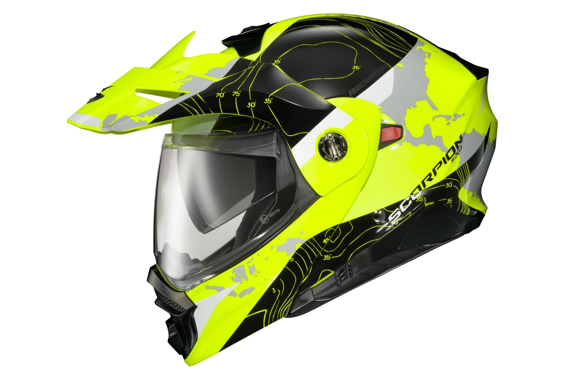 SCORPION EXO EXO-AT960 Modular Helmet Topographic