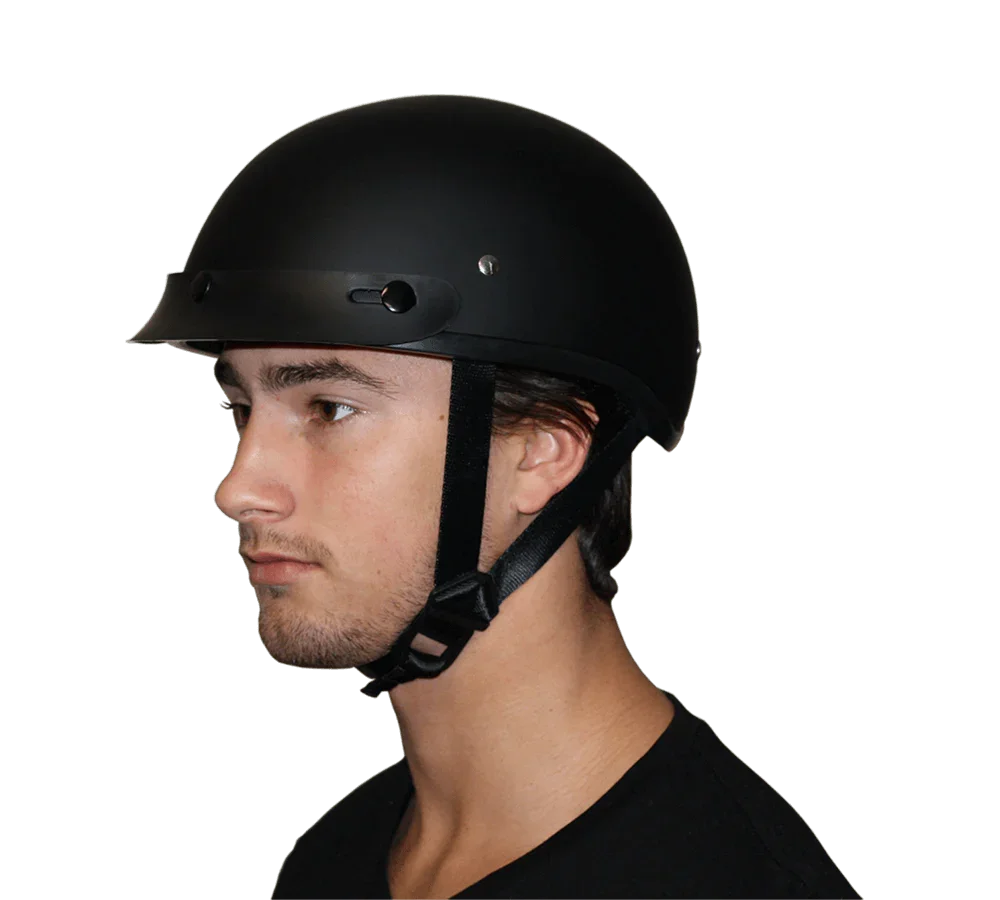 Daytona Skull Cap Half Shell Helmet – Black Cherry