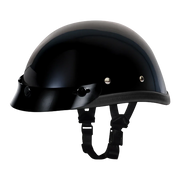 Daytona Helmets Novelty Eagle W/ Snaps- Hi-Gloss Black