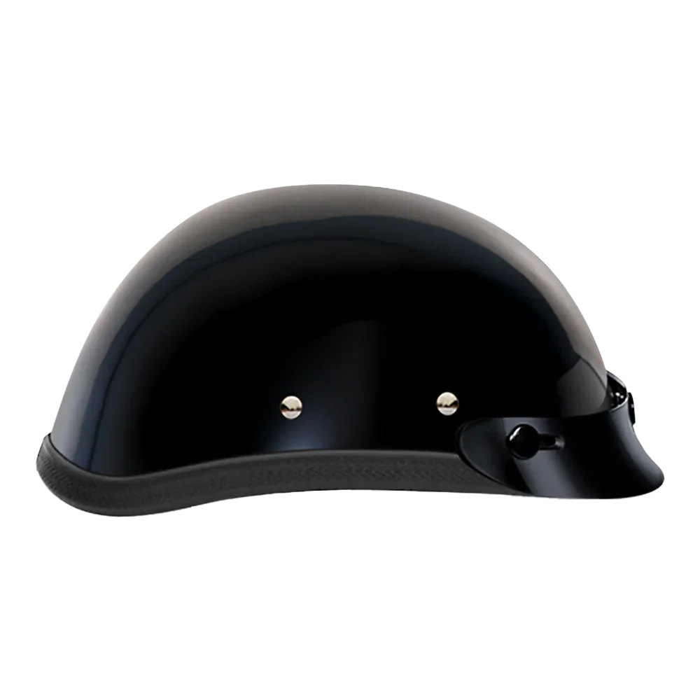 Daytona Helmets Novelty Eagle W/ Snaps- Hi-Gloss Black