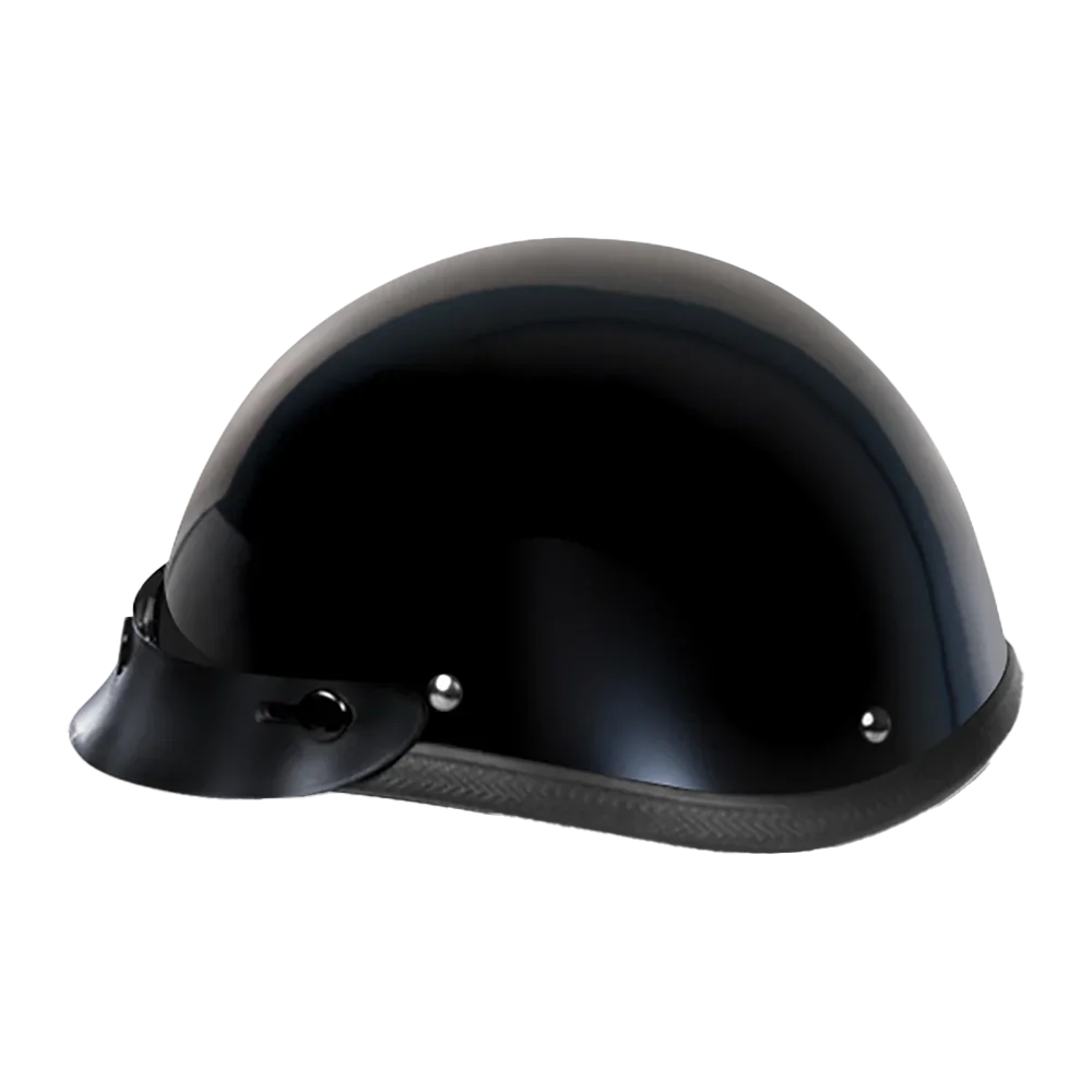 Daytona Helmets Novelty Smokey W/ Snaps- Hi-Gloss Black