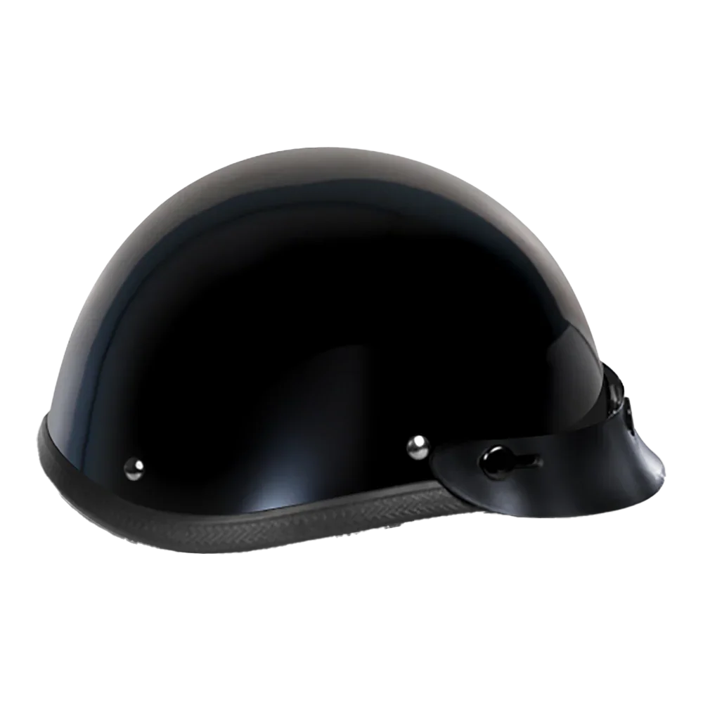 Daytona Helmets Novelty Smokey W/ Snaps- Hi-Gloss Black