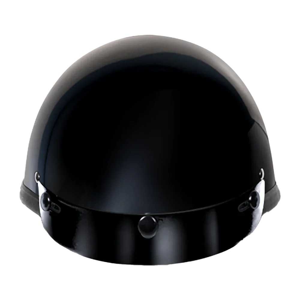 Daytona Helmets Novelty Smokey W/ Snaps- Hi-Gloss Black