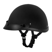 Daytona Helmets Novelty Smokey W/ Snaps- Dull Black