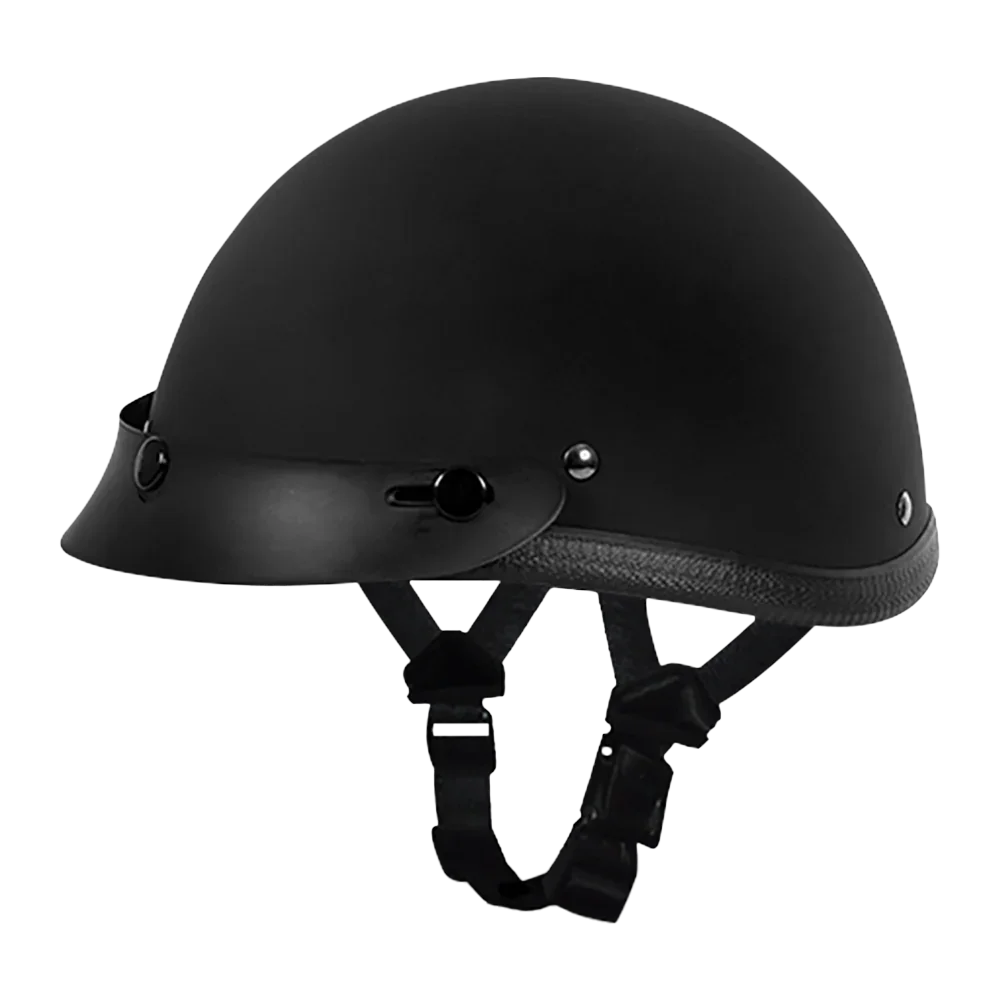 Daytona Helmets Novelty Smokey W/ Snaps- Dull Black