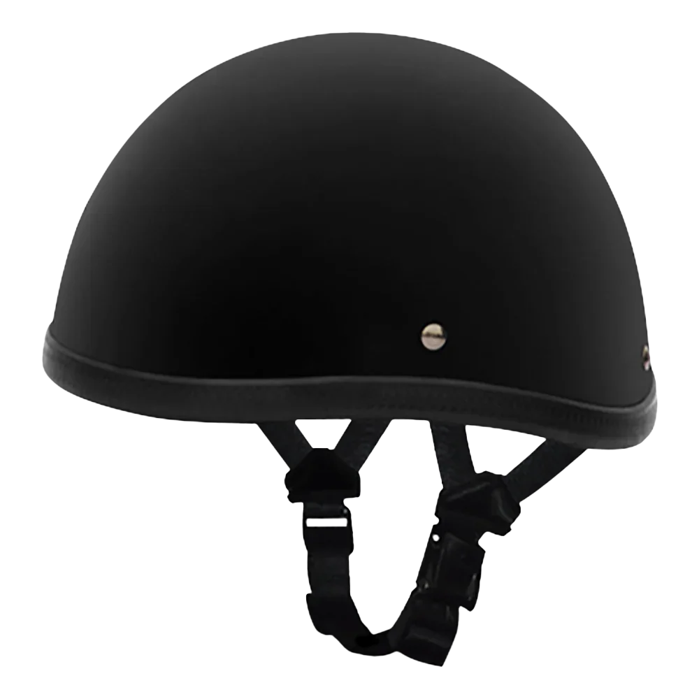 Daytona Helmets Novelty Smokey W/O Snaps- Dull Black