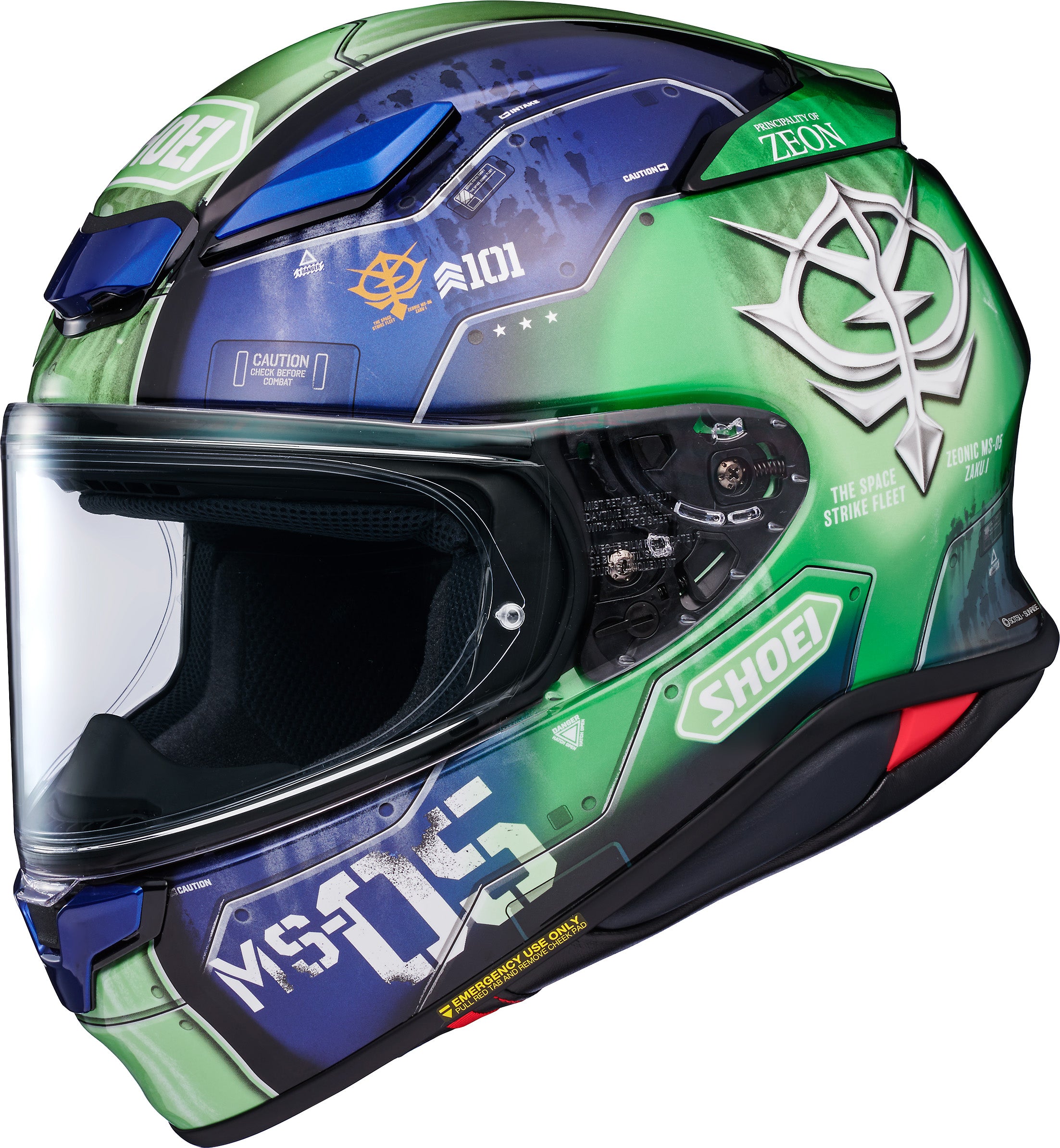Shoei RF-1400 MS-05 Zaku I Full Face Helmet - TC-11