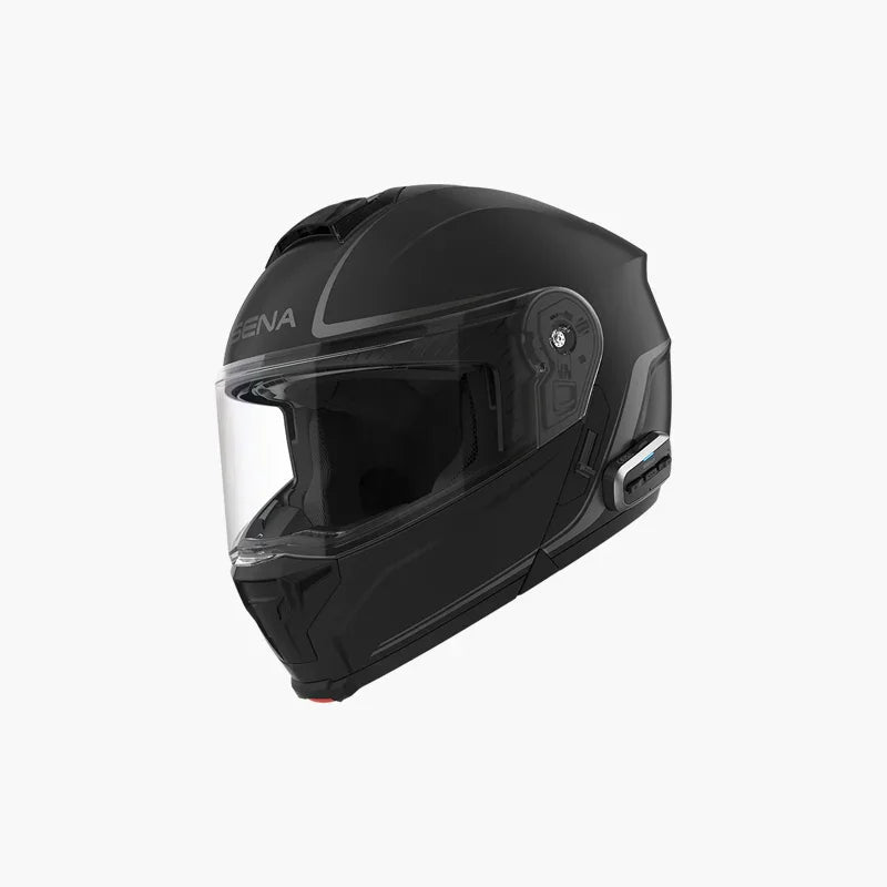 SENA OUTRUSH 2 FLIP UP HELMET W/MESH MATTE BLACK 2X