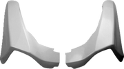 White motorcycle helmet cheek pads for comfort and fit