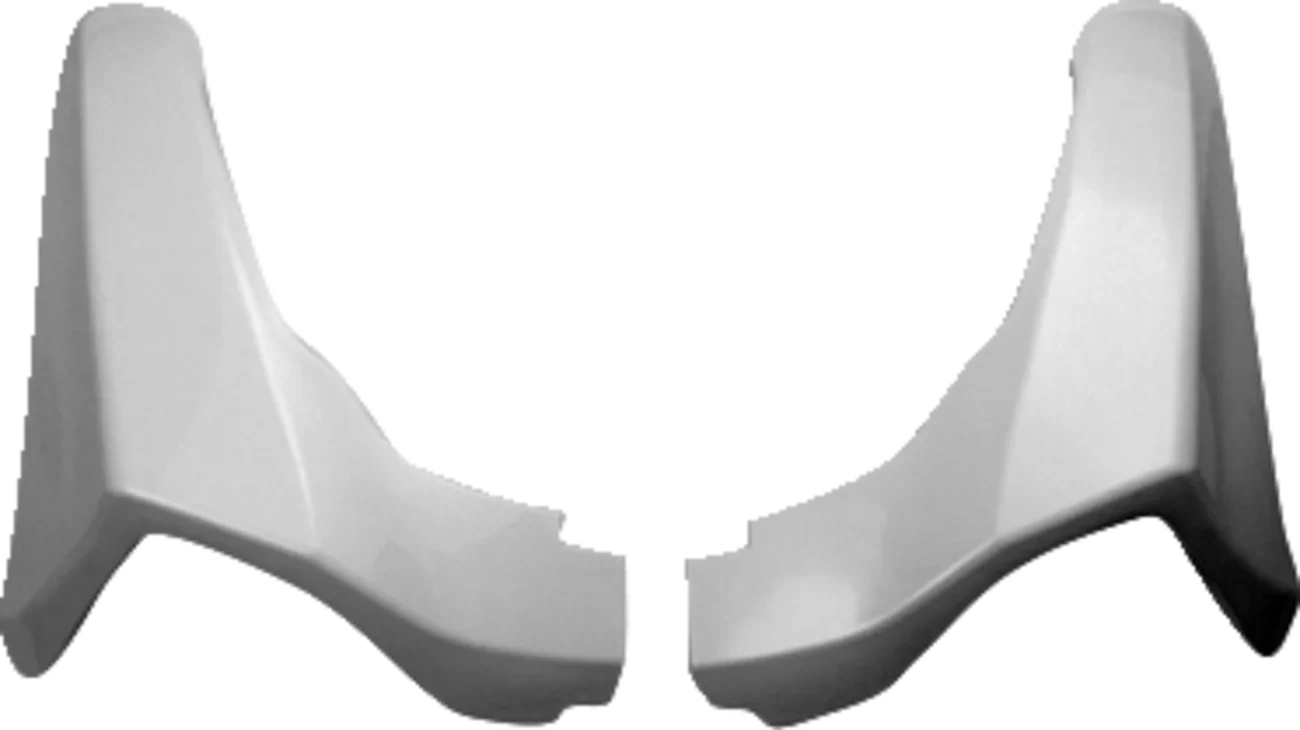 White motorcycle helmet cheek pads for comfort and fit