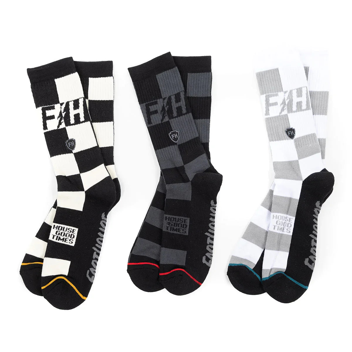 Fasthouse Lineup 3-Pk Socks