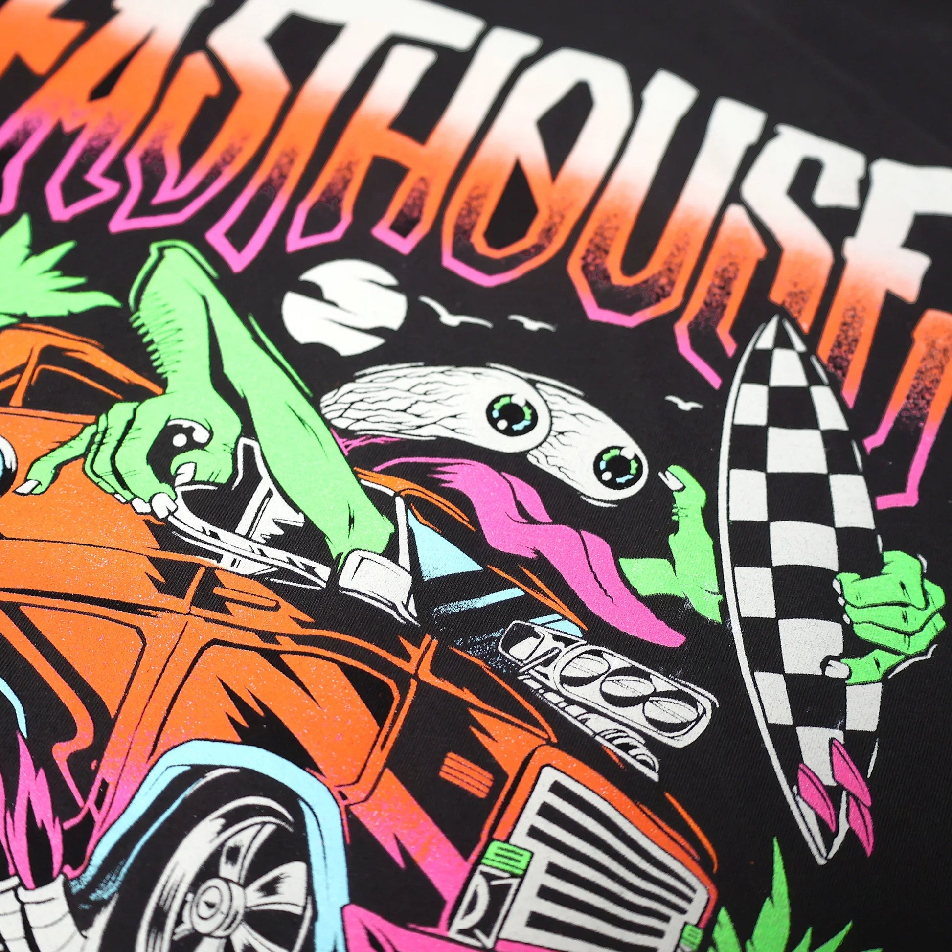 Fasthouse Pitted Short Sleeve T-Shirt Black Neon