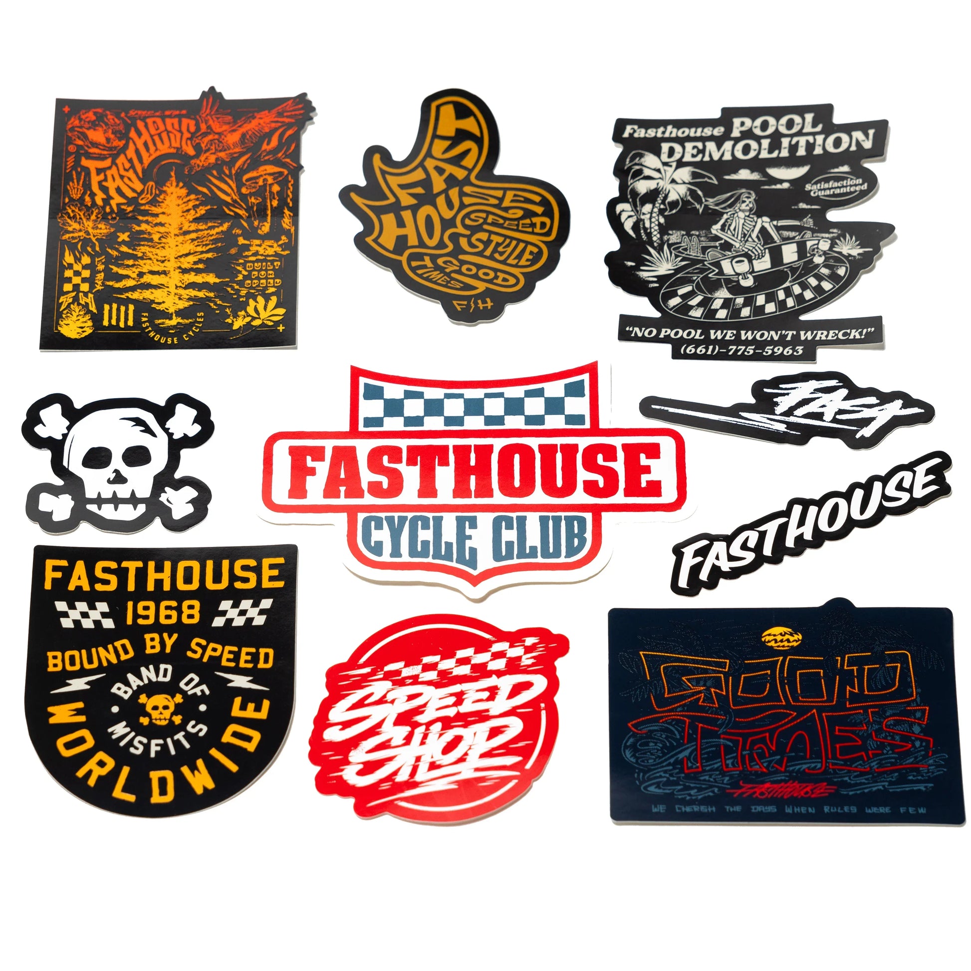 Fasthouse Sp25 Lifestyl Decal 10Pk