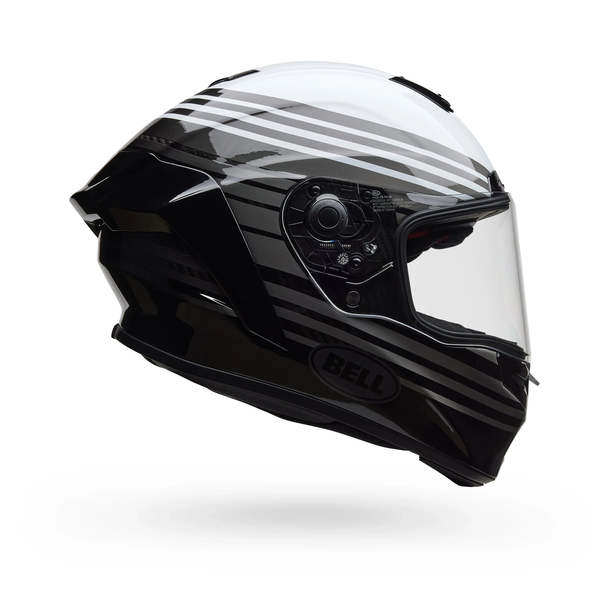 BELL PS RACESTAR DLX DASH WHITE BLACK