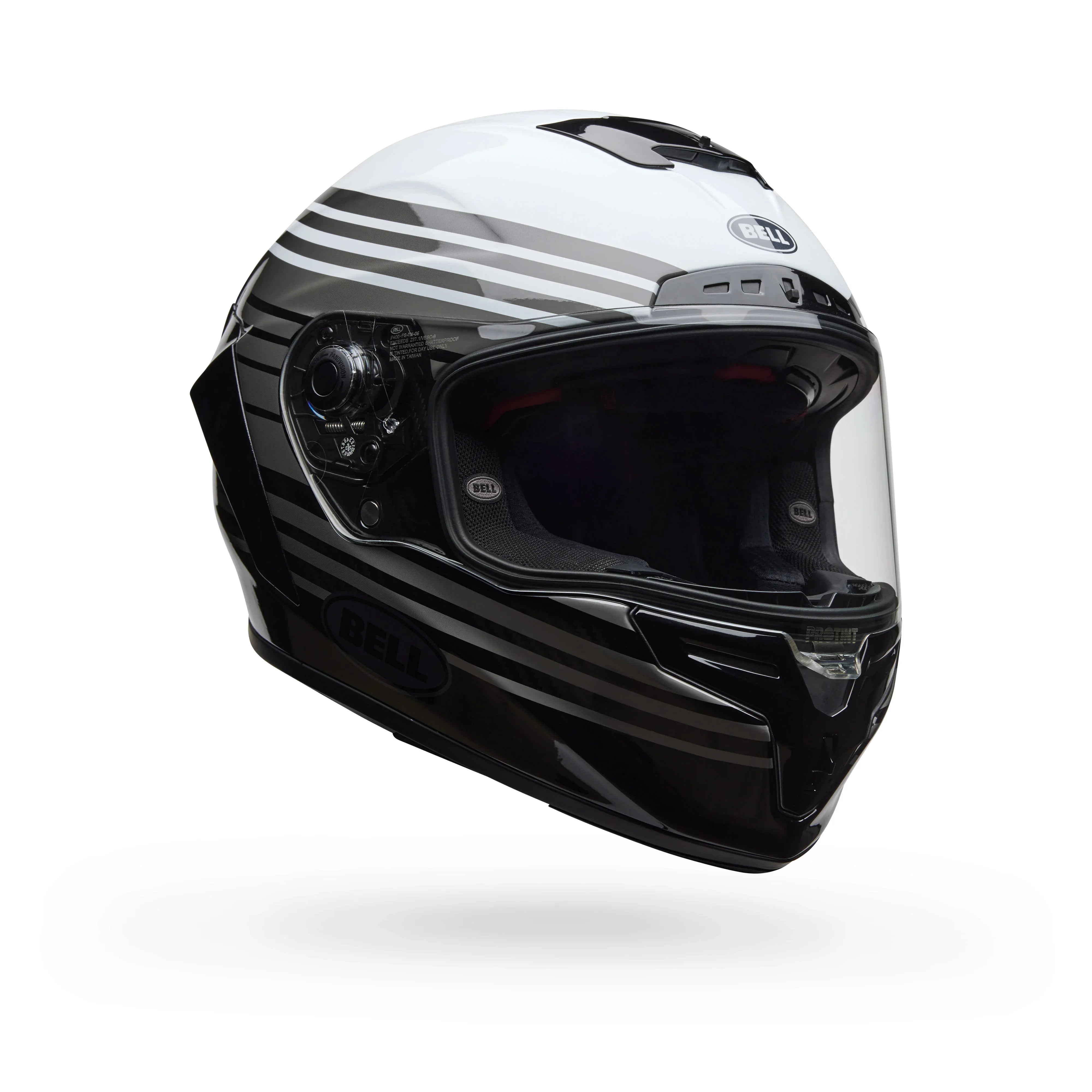BELL PS RACESTAR DLX DASH WHITE BLACK