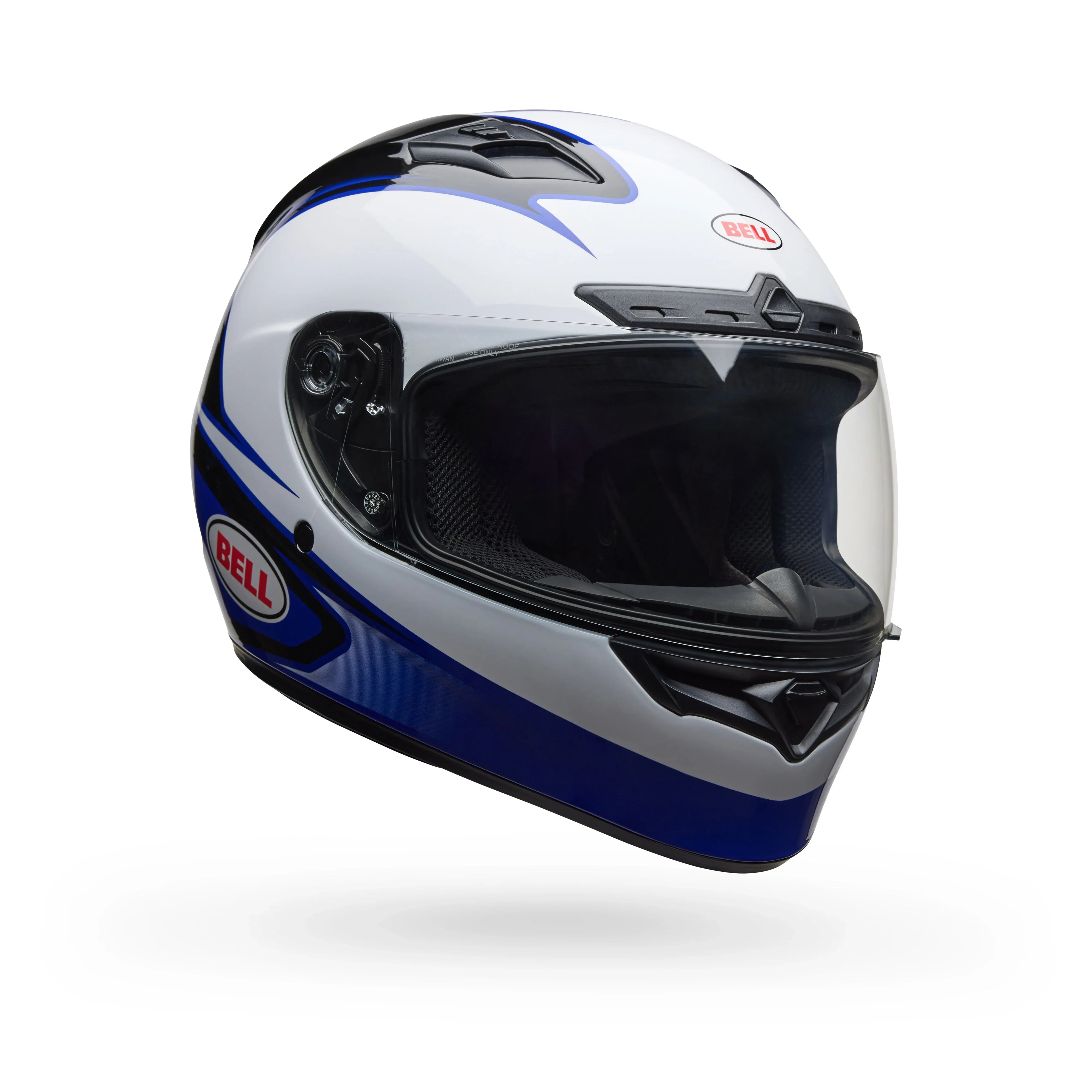 BELL PS QUALIFIER DLX MIPS TARMAC WHITE BLUE