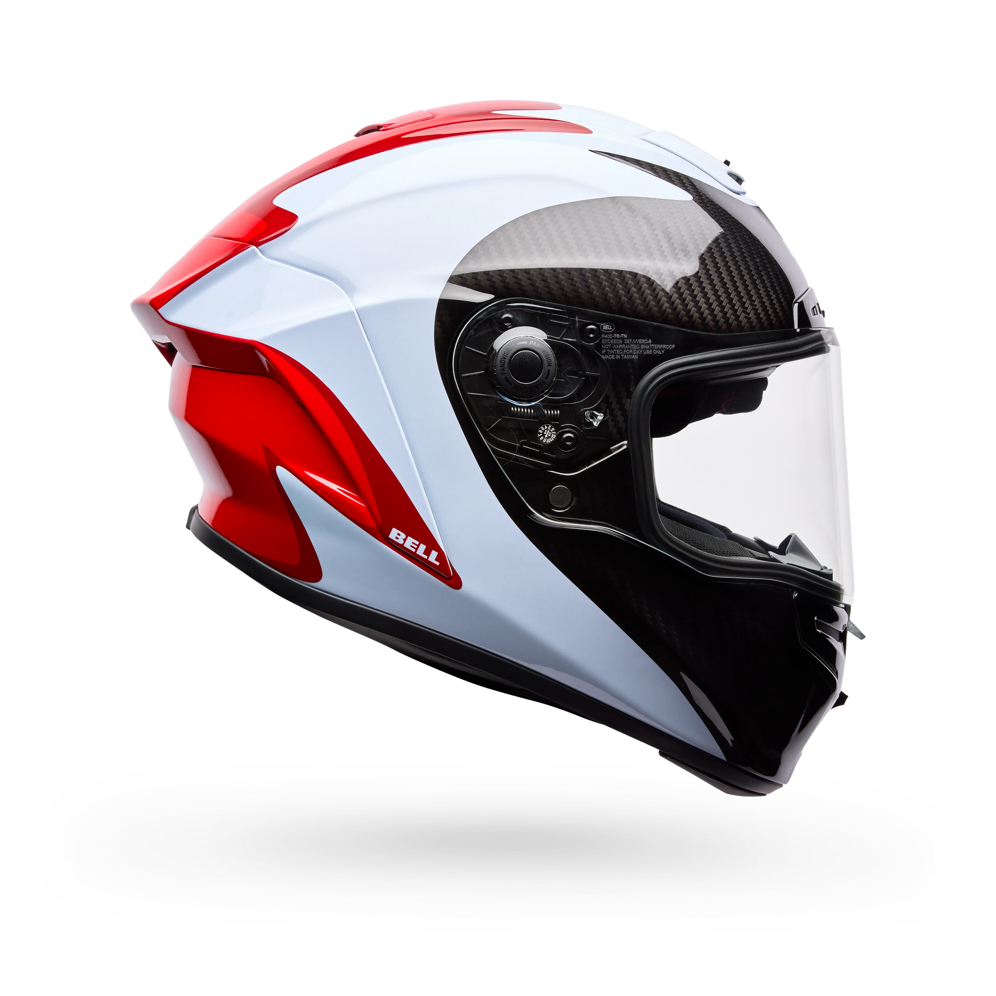 BELL PS RACESTAR DLX FLEX FLUID/WHITE RED WHITE