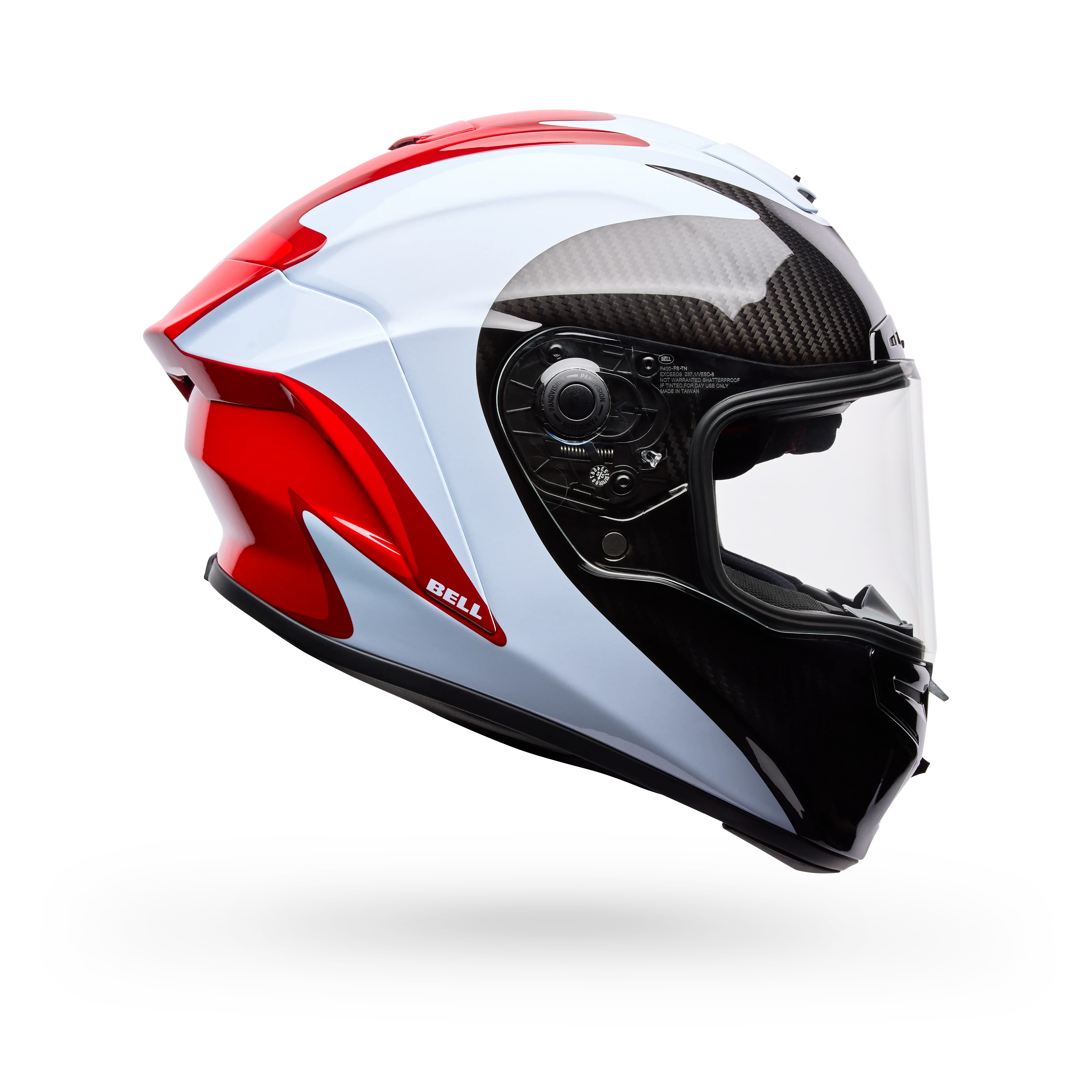 BELL PS RACESTAR DLX FLEX FLUID/WHITE RED WHITE