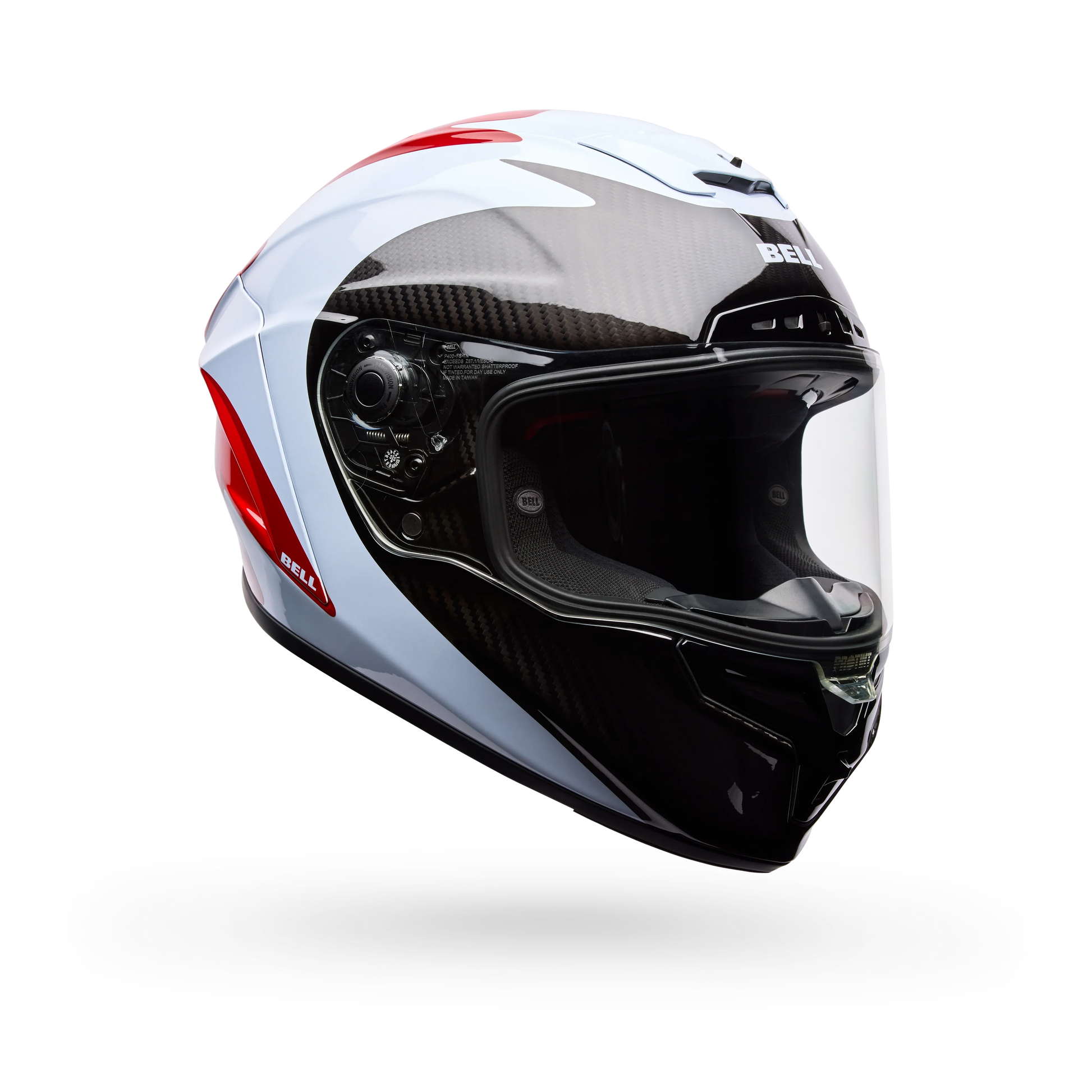 BELL PS RACESTAR DLX FLEX FLUID/WHITE RED WHITE