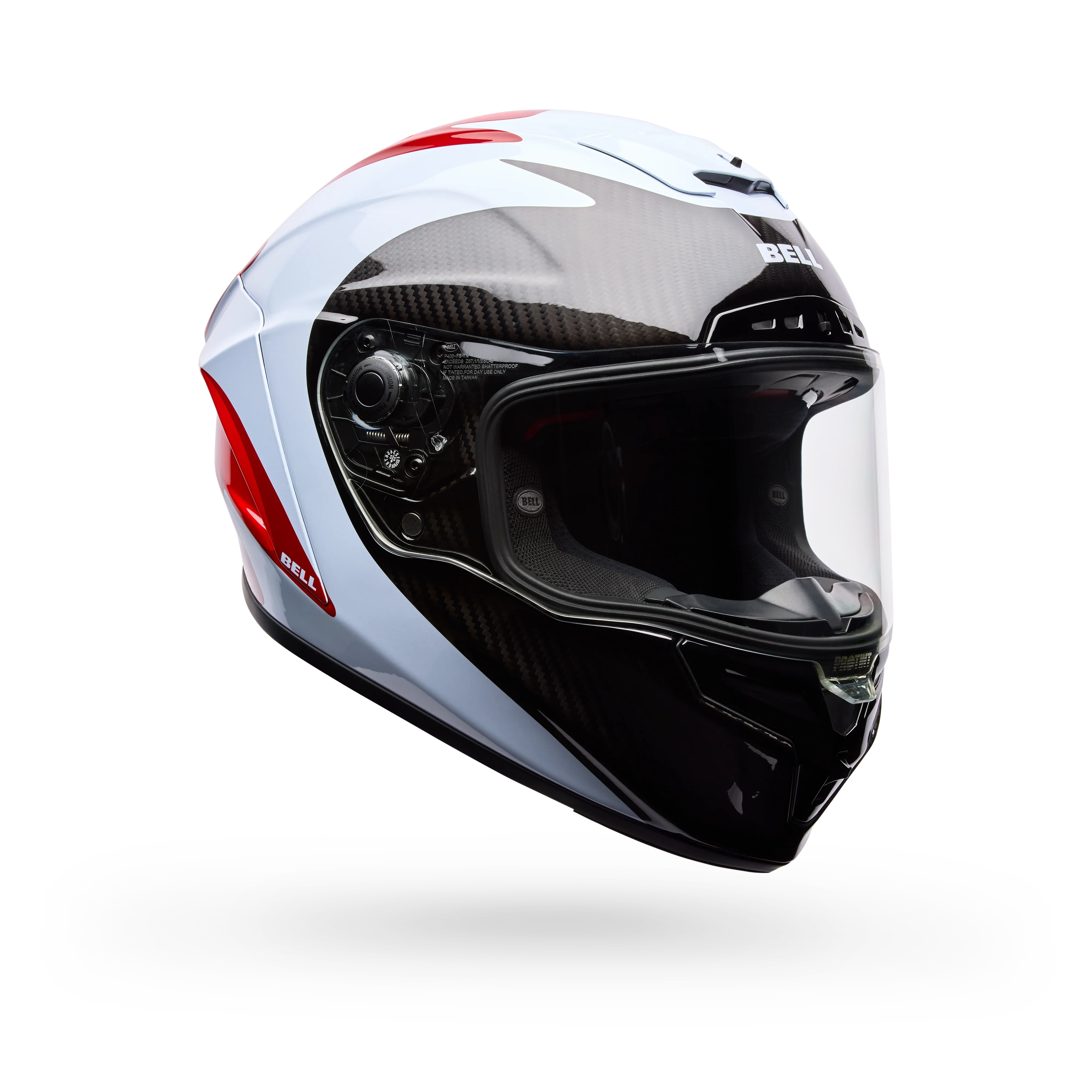 BELL PS RACESTAR DLX FLEX FLUID/WHITE RED WHITE