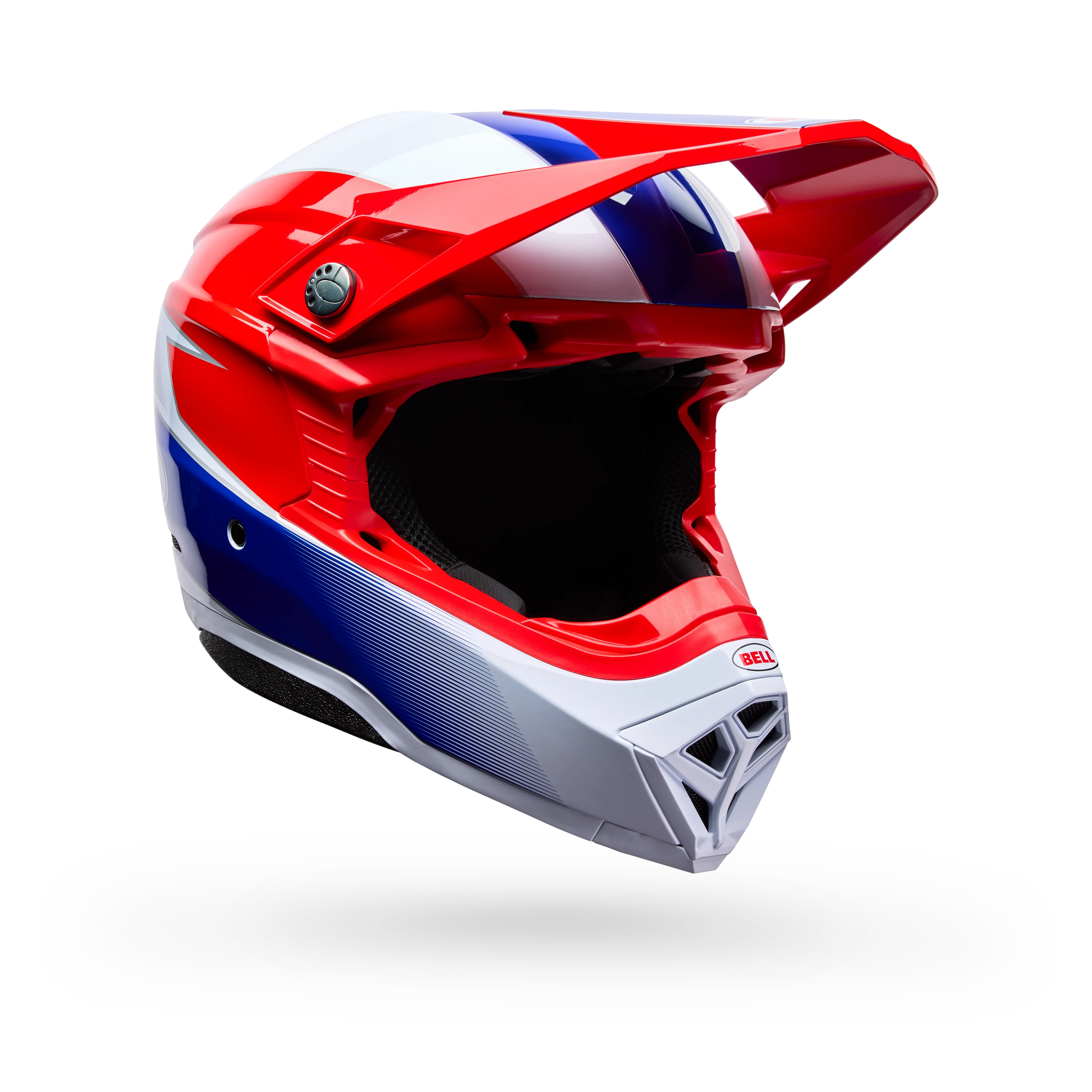 BELL PS MOTO-10 MIPS FALCON/WHITE RED WHITE