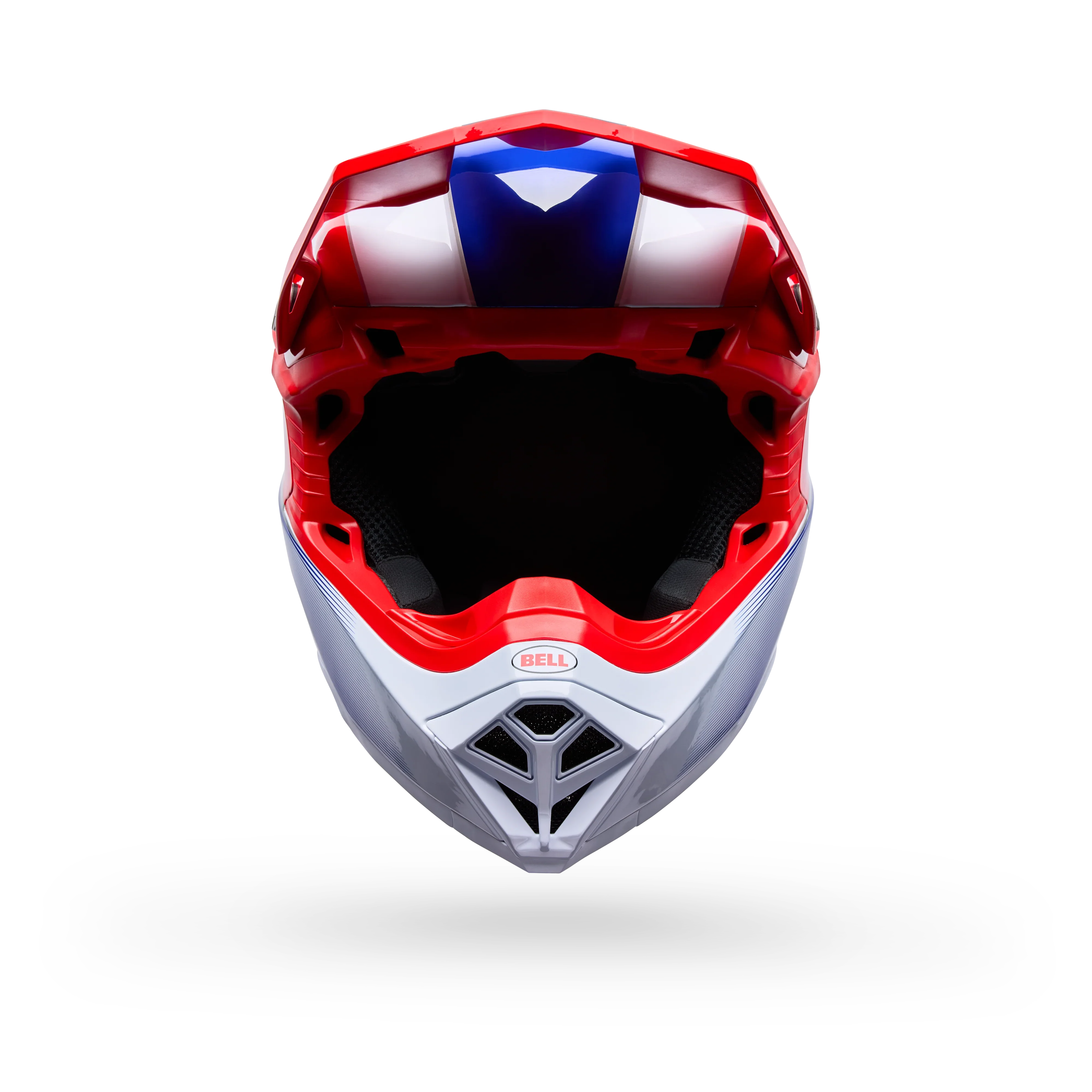 BELL PS MOTO-10 MIPS FALCON/WHITE RED WHITE