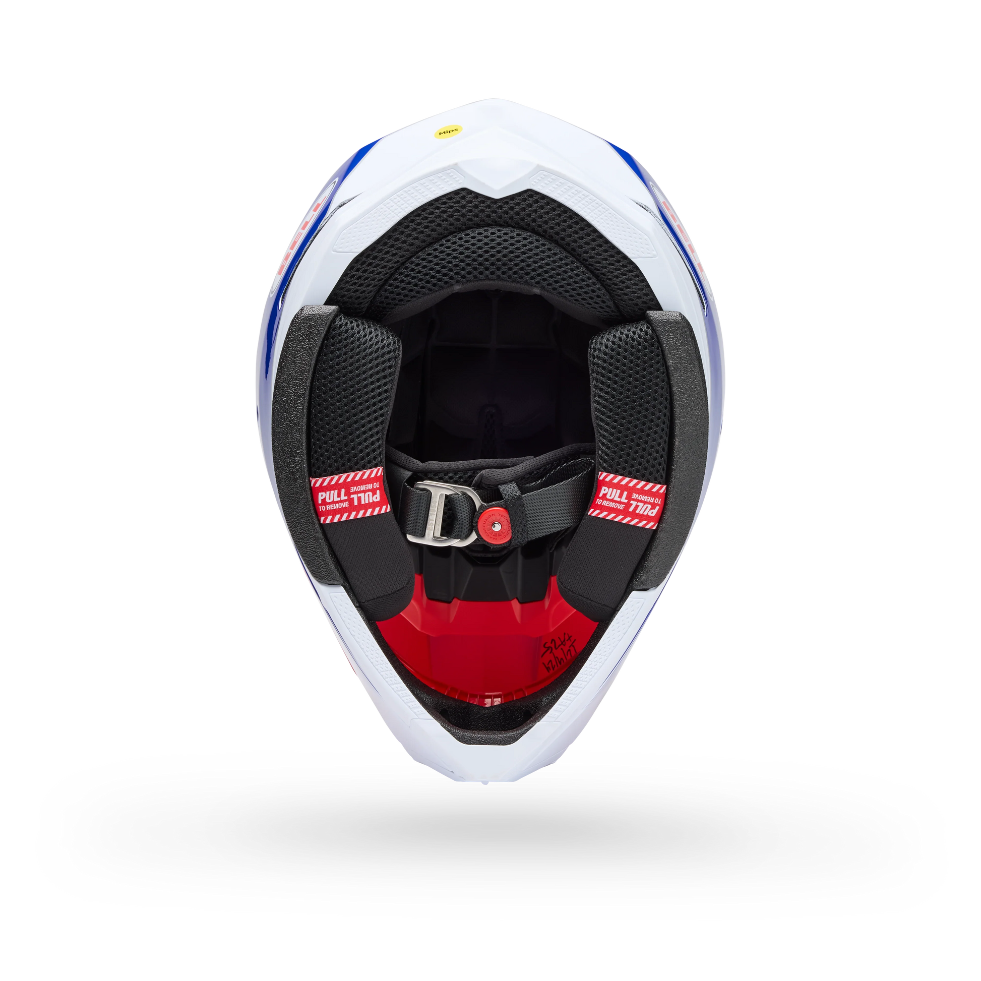 BELL PS MOTO-10 MIPS FALCON/WHITE RED WHITE