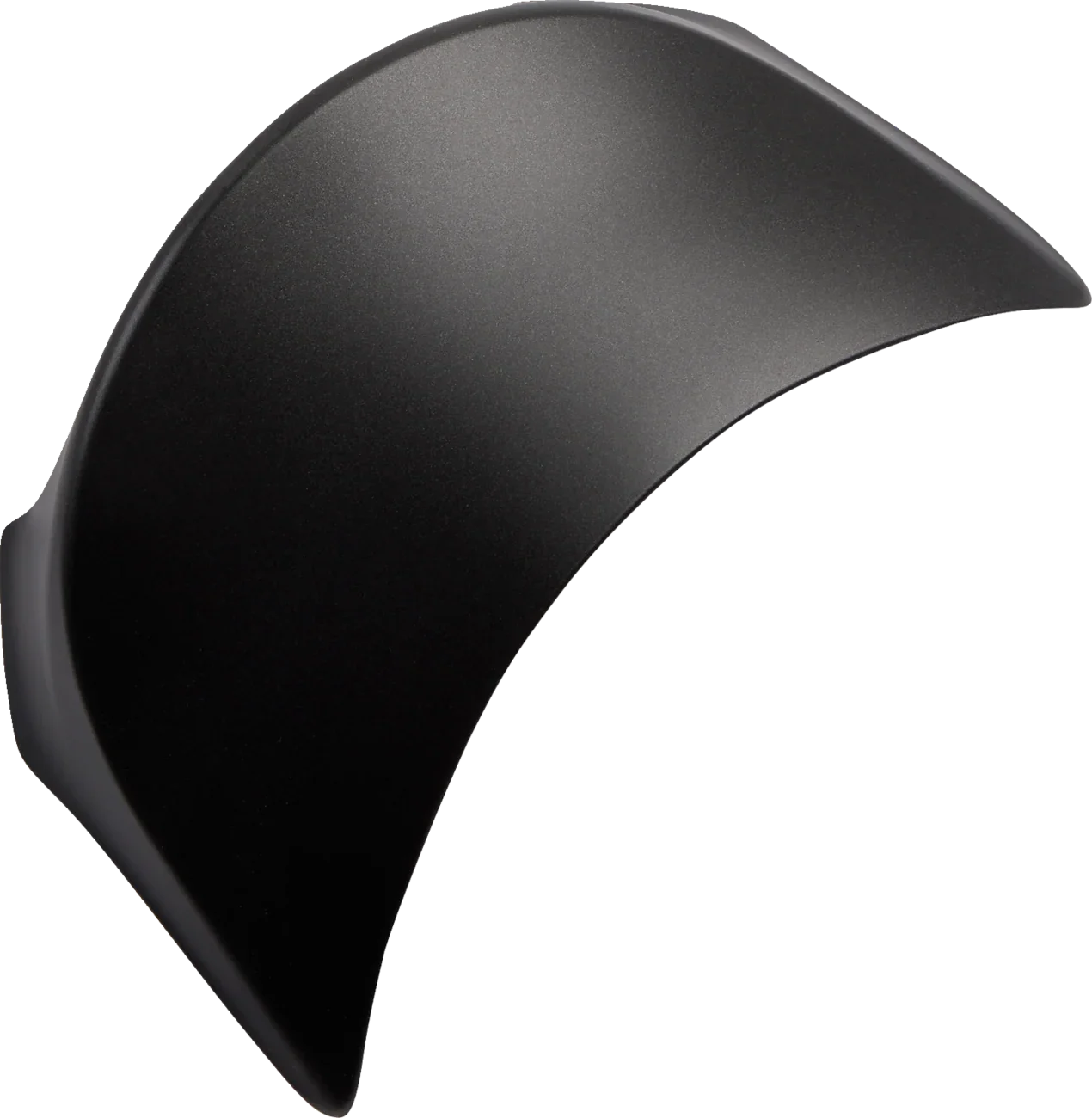 Matte black motorcycle helmet visor shield for protective riding gear