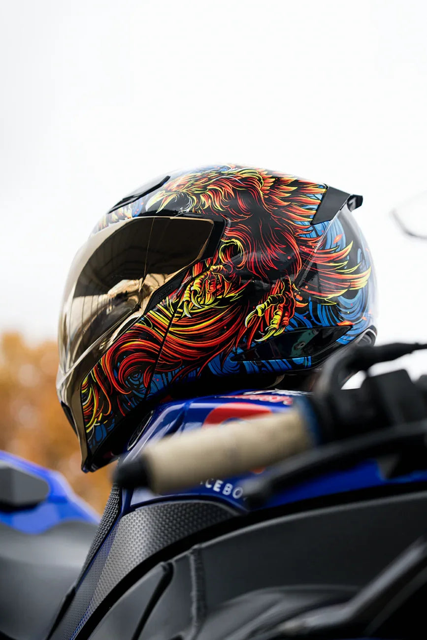 ICON Threshold- Burn Birdie Burn Modular Helmet