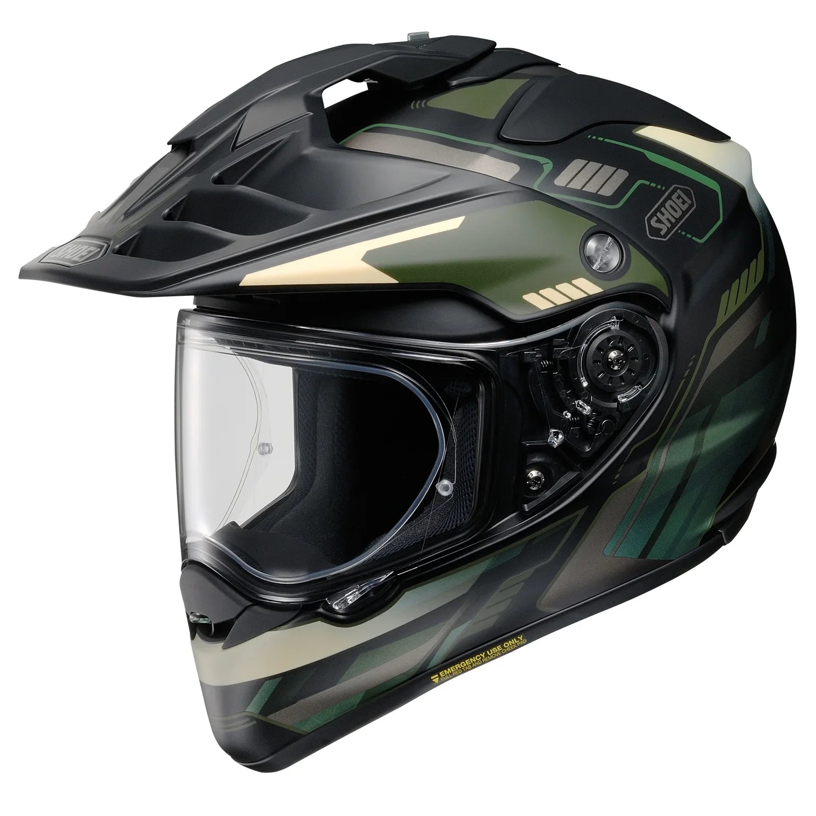 SHOEI HORNET X2 DUAL SPORT FULL FACE HELMET INVIGORATE TC-4