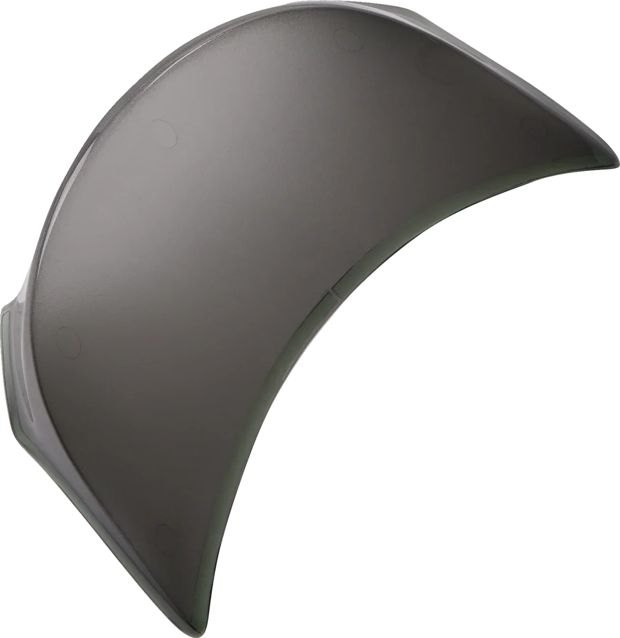 Dark tinted motorcycle helmet visor shield for rider protection and sun glare reduction