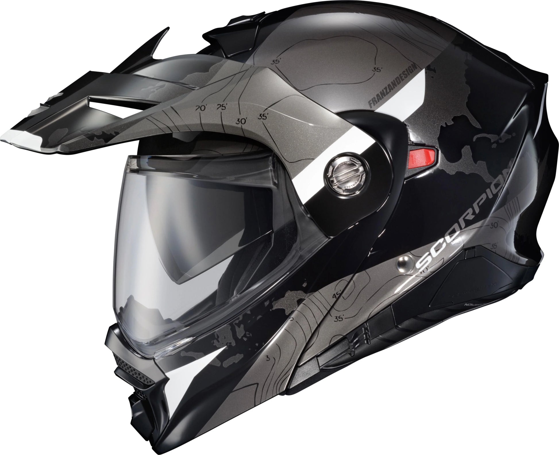 SCORPION EXO EXO-AT960 Modular Helmet Topographic