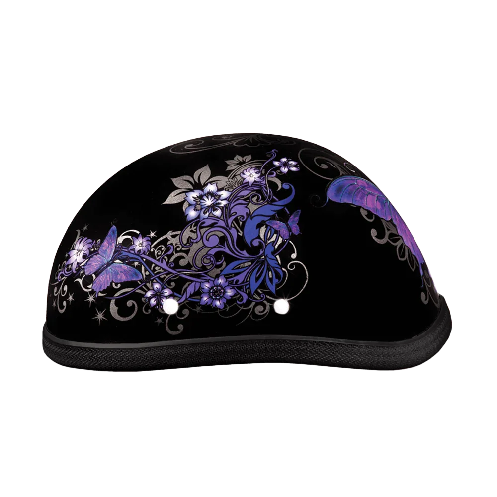 butterfly motorcycle helmet DOT Approved Daytona Cruiser Open Face DOT Type Motorcycle Helmets for Women -