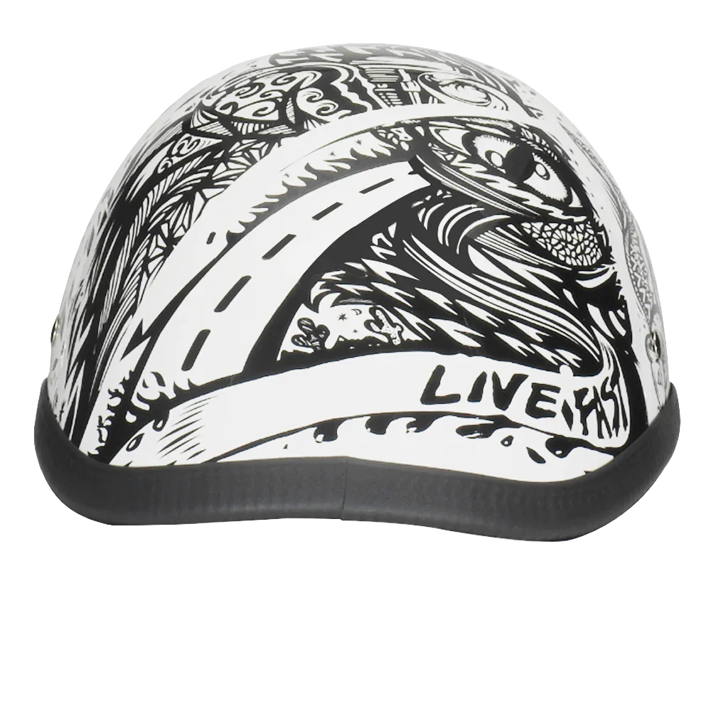 Daytona Helmets Novelty Eagle- W/ Live Fast