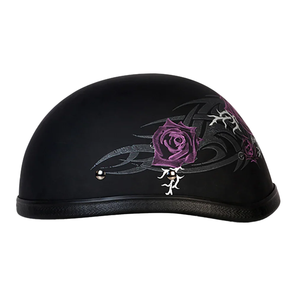 Daytona Helmets Novelty Eagle- W/ Purple Rose