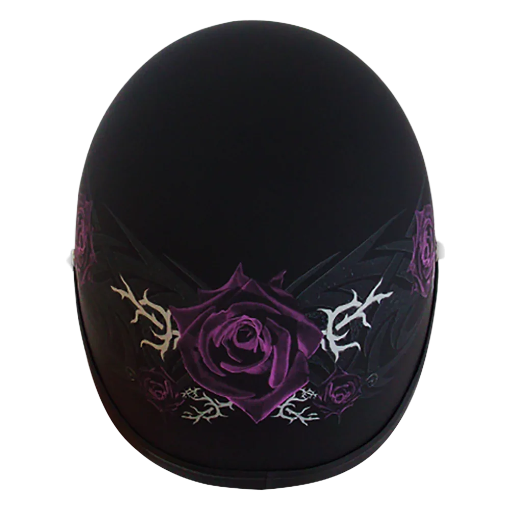 Daytona Helmets Novelty Eagle- W/ Purple Rose