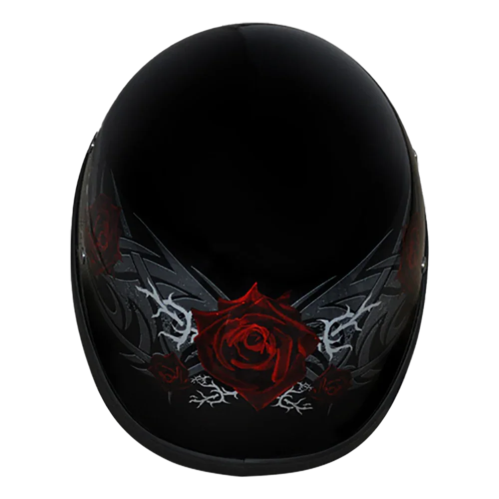 Daytona Helmets Novelty Eagle- W/ Rose