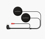 Harman Kardon audio system components on a white background