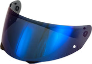 The Helmet Shop HJ-33 Revo Blue Mirror Motorcycle Helmet Visor Compatible with HJC i90, i91 & Harley Modular Helmets – Pinlock-Ready Replacement Shield | Optically Correct, UV Protected