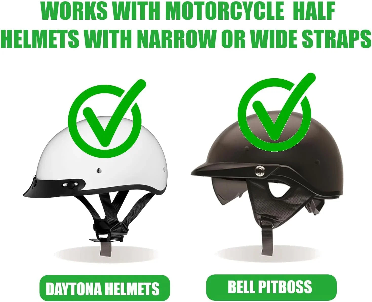 Half Helmet Speaker Pouch & Ear Protection Pads – Bluetooth