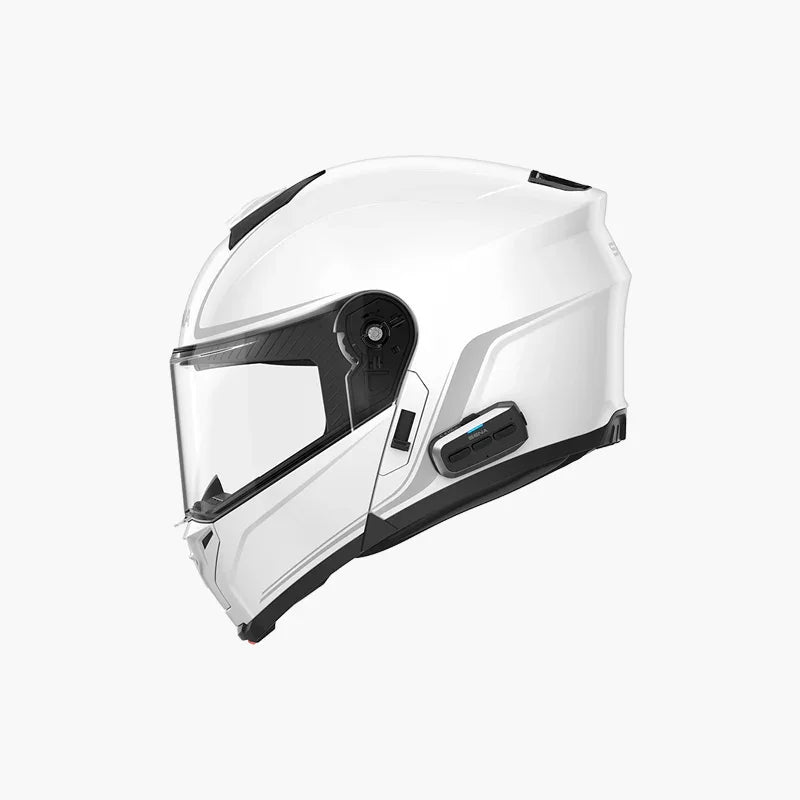 SENA OUTRUSH 2 FLIP UP HELMET W/MESH GLOSSY WHITE LG