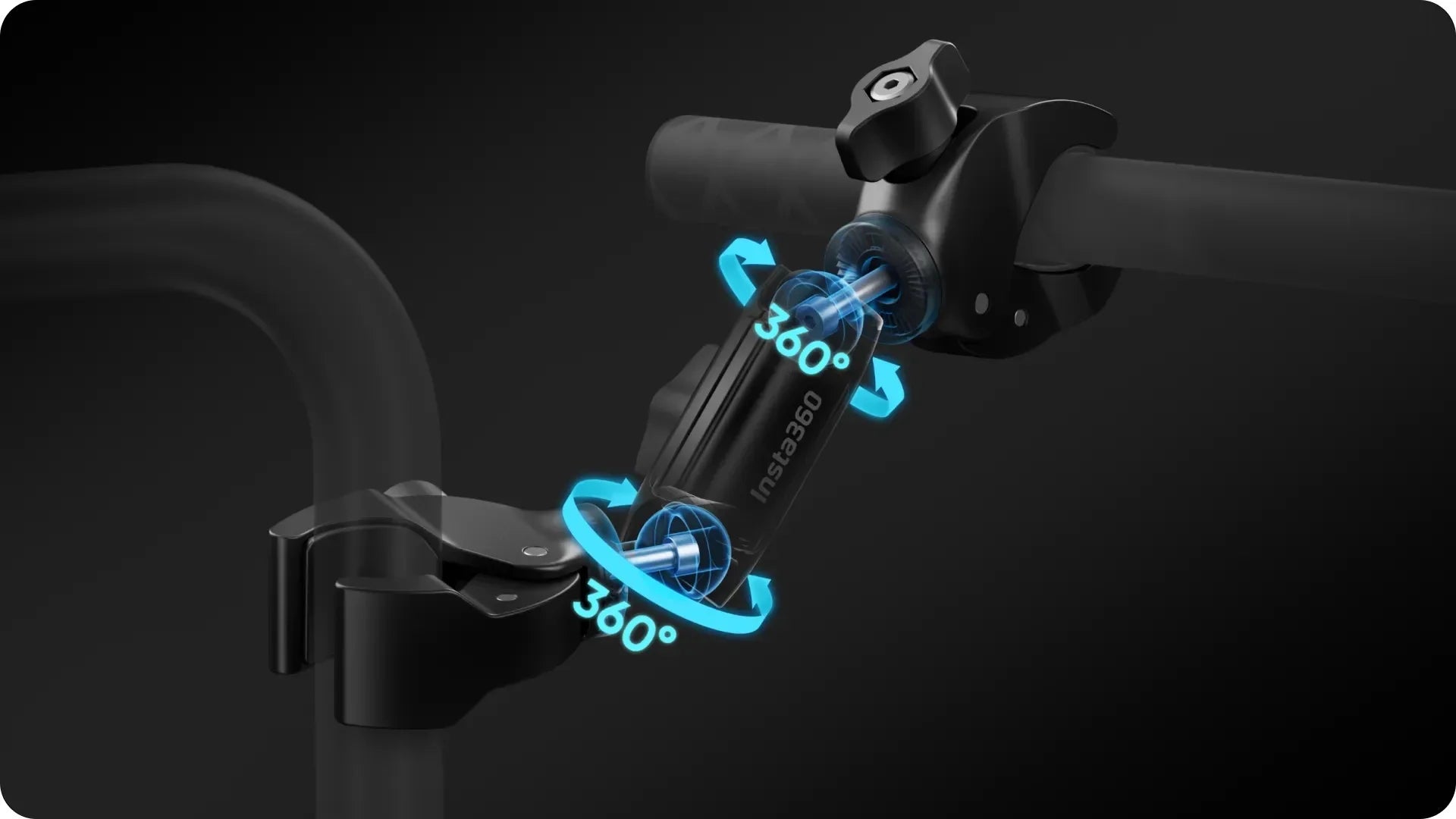 Insta360 Motorcycle Selfie Stick Support Clamp | Stability