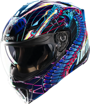 ICON Threshold- Synthwave Lazer Cobra Modular Helmet