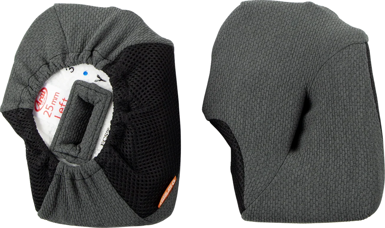 Arai 25mm left motorcycle helmet cheek pad with breathable mesh lining for comfort and fit