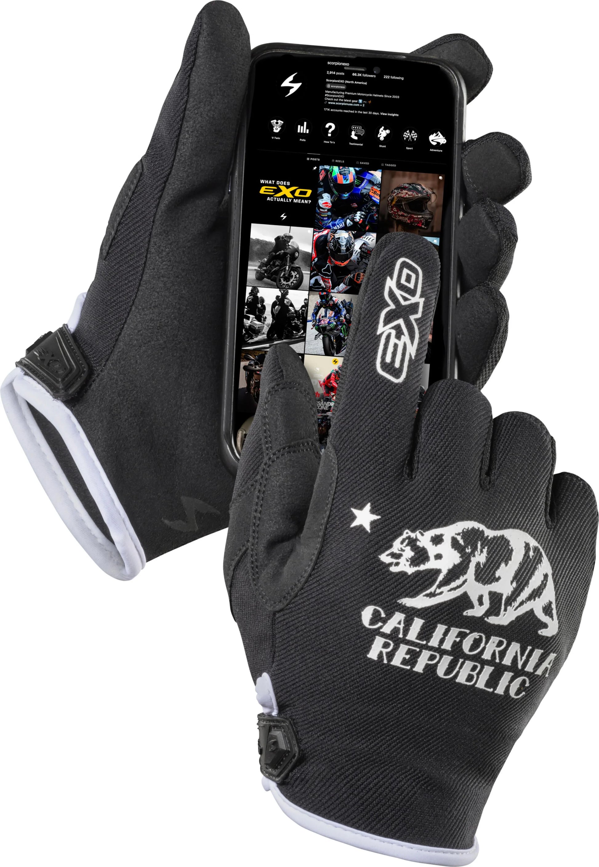 SCORPION EXO Moto-Flex Gloves Golden State