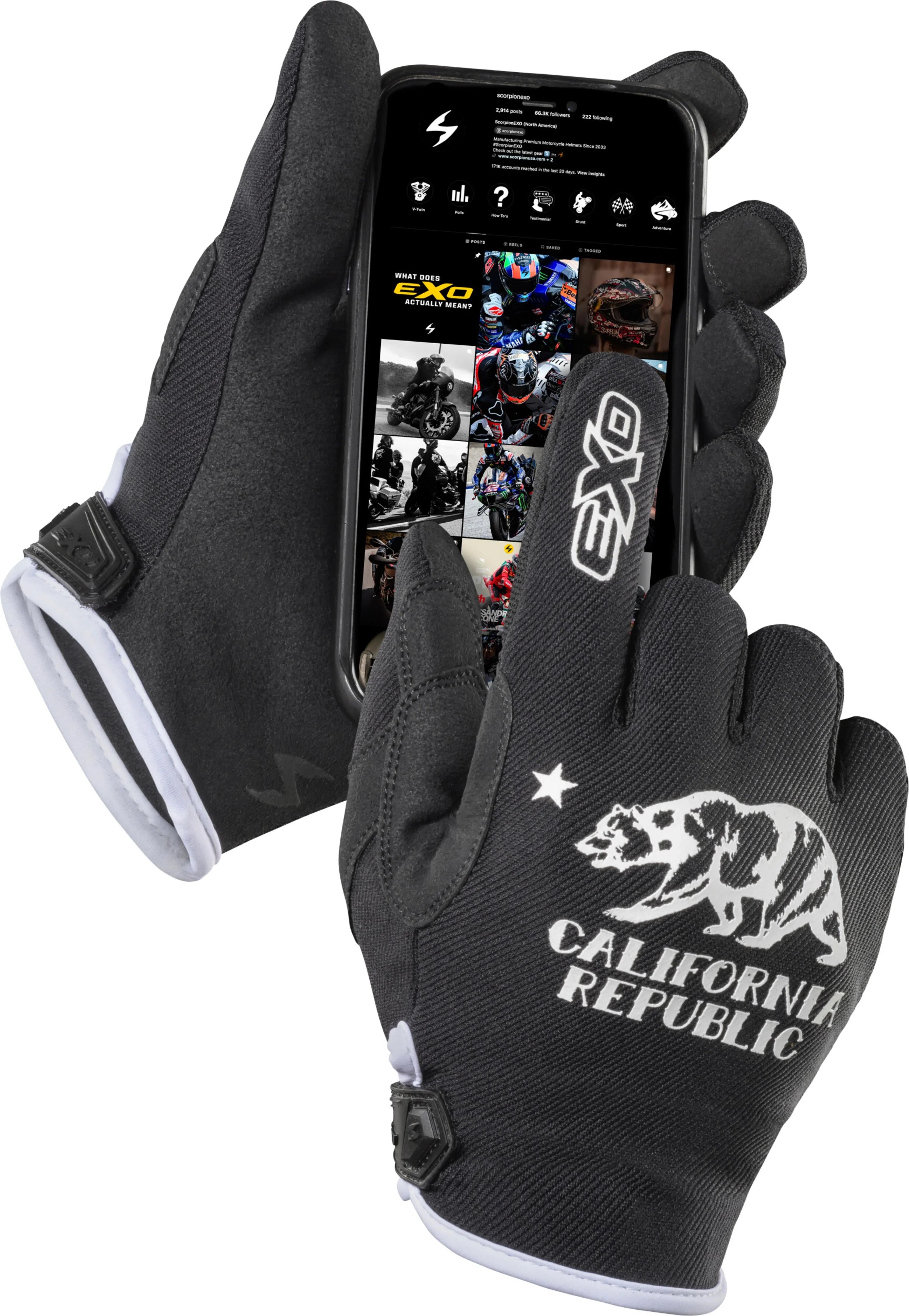 SCORPION EXO Moto-Flex Gloves Golden State