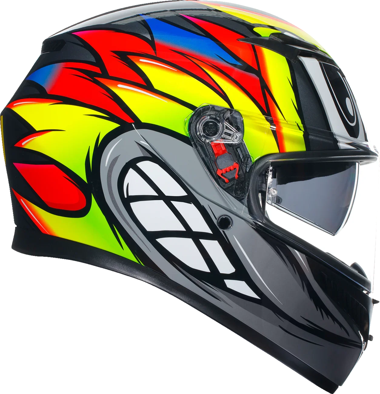 agv k3 dot Helmet - Birdy 2.0 - Gray/Yellow/Red resistance thermoplastic material AGV K3 Helmet - Mono